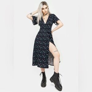 Disturbia DIANA MOON MOTH Midi Dress